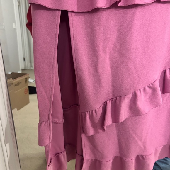 Show Me Your MuMu Asymmetrical Pink Ruffle Dress - Picture 4 of 5